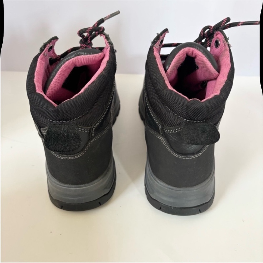 Wolverine Waterproof Work Boots Composite Toe Piper Leather Black Pink Size 8 - Picture 8 of 14